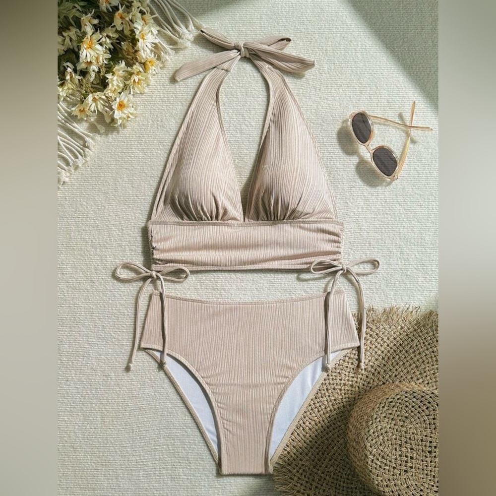 Elegant Tan Bikini Set